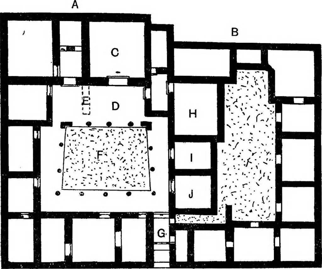 An illustration from The Greek house; its history and development from the Neolithic period to the Hellenistic age, 1916, leaf 262