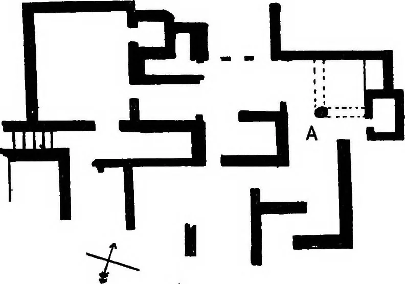 An illustration from The Greek house; its history and development from the Neolithic period to the Hellenistic age, 1916, leaf 96