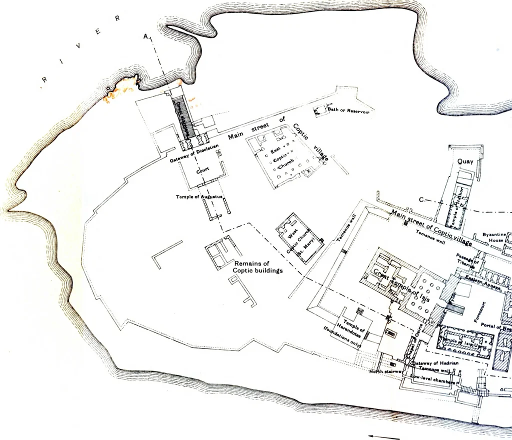 An illustration from A report on the temples of Philae, 1908, leaf 42