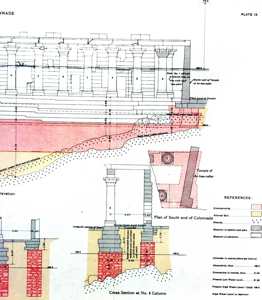 An illustration from A report on the temples of Philae, 1908, leaf 45