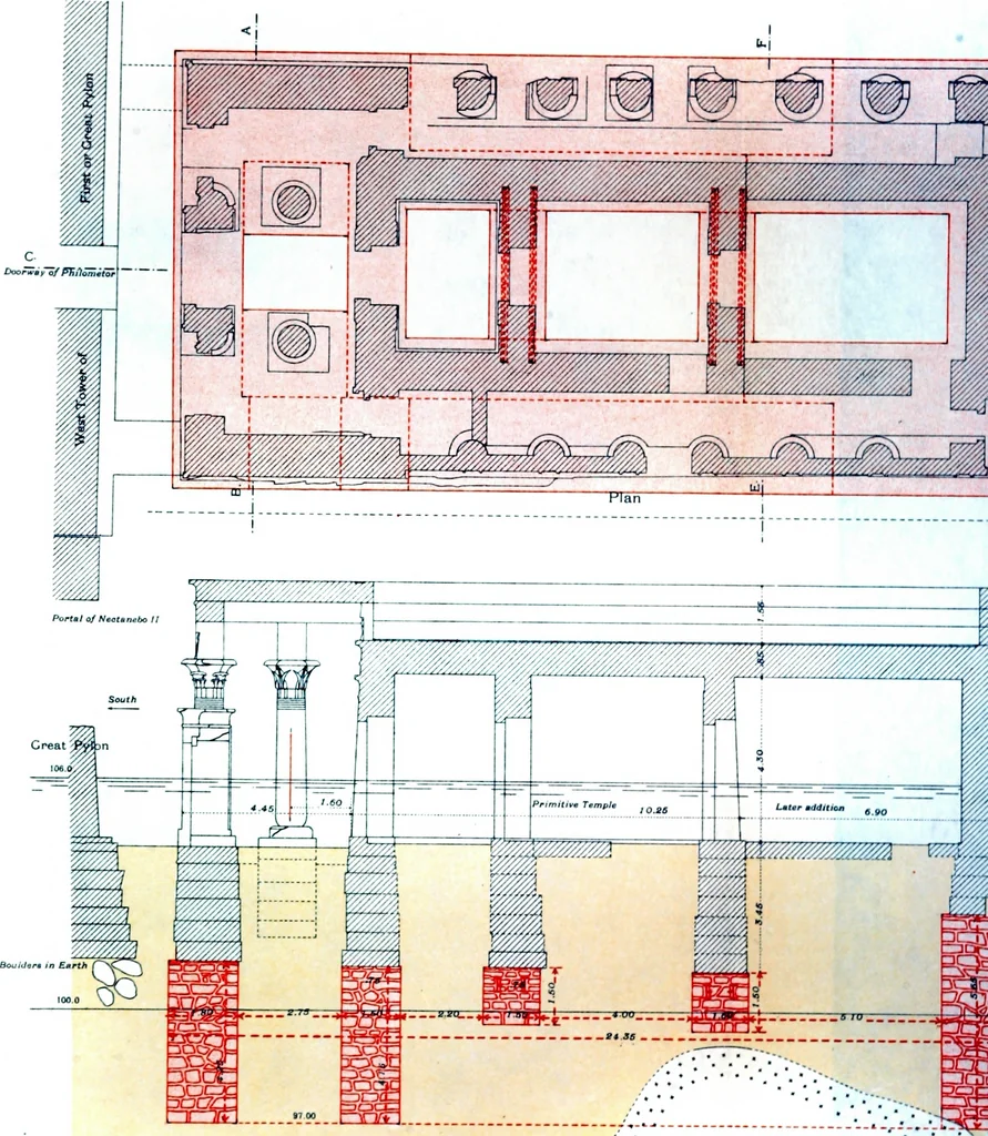 An illustration from A report on the temples of Philae, 1908, leaf 56