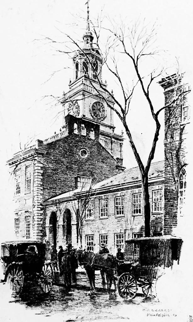 An illustration from Sketches of early American architecture, 1922, leaf 106