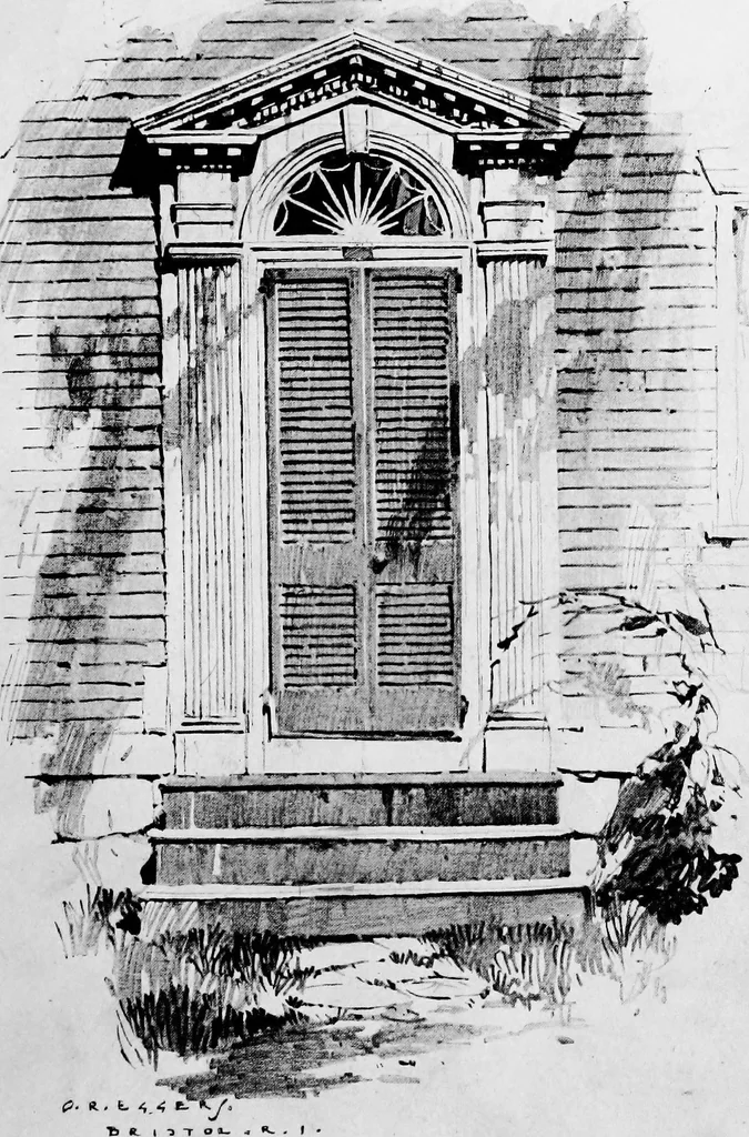 An illustration from Sketches of early American architecture, 1922, leaf 124