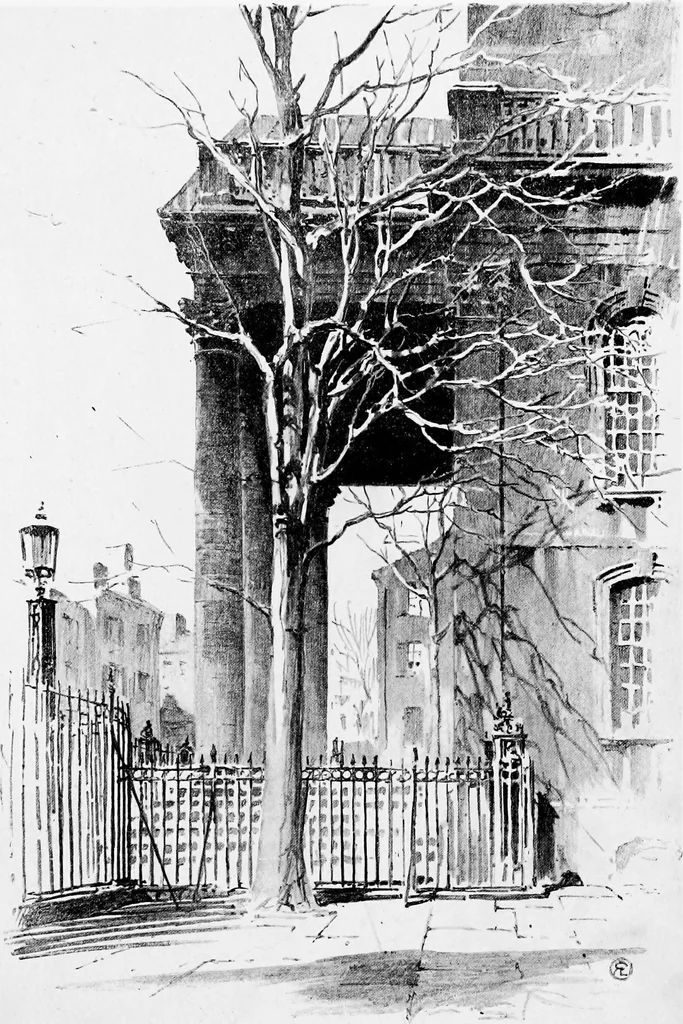 An illustration from Sketches of early American architecture, 1922, leaf 32
