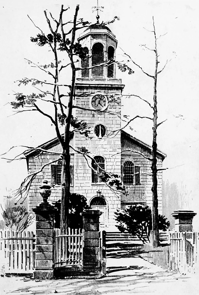 An illustration from Sketches of early American architecture, 1922, leaf 42