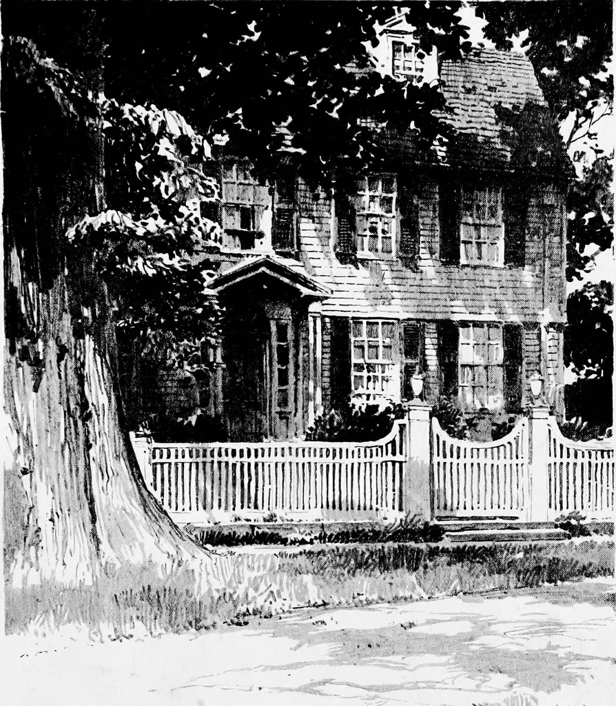 An illustration from Sketches of early American architecture, 1922, leaf 54