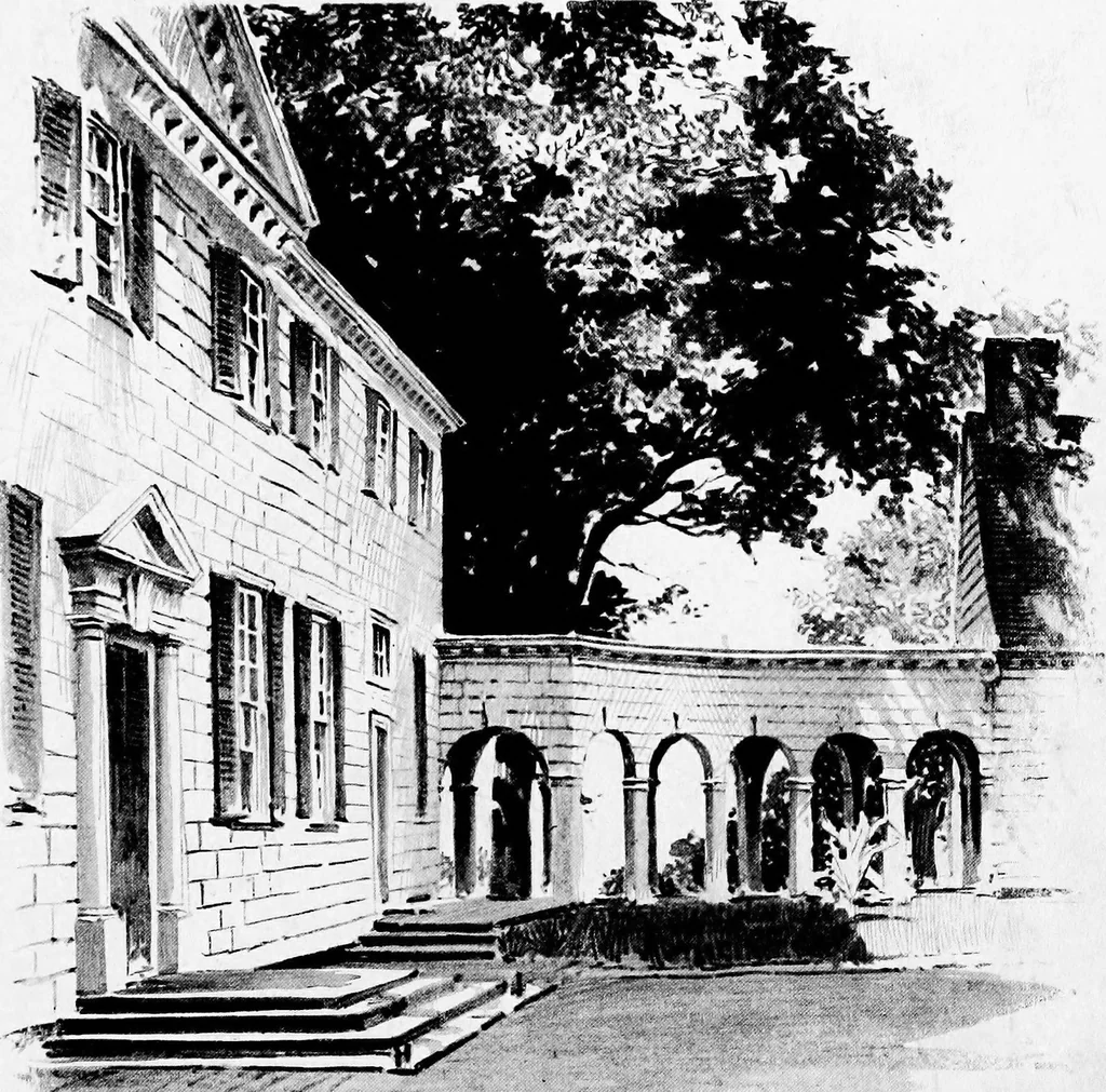 An illustration from Sketches of early American architecture, 1922, leaf 56