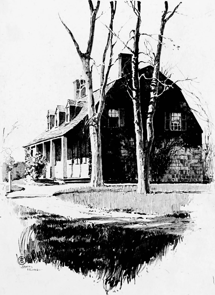 An illustration from Sketches of early American architecture, 1922, leaf 58
