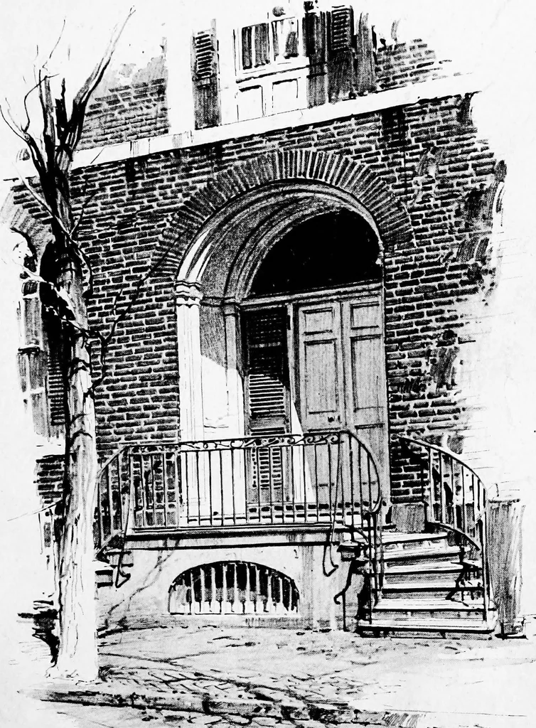 An illustration from Sketches of early American architecture, 1922, leaf 92