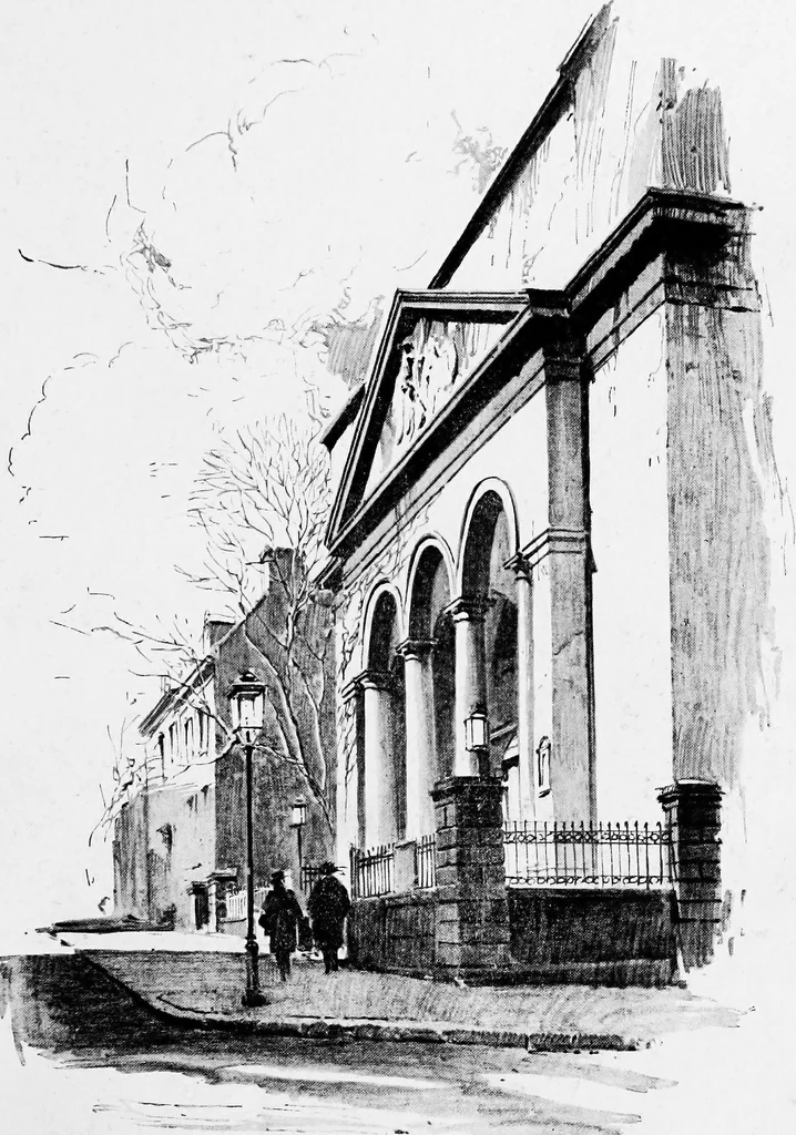 An illustration from Sketches of early American architecture, 1922, leaf 98