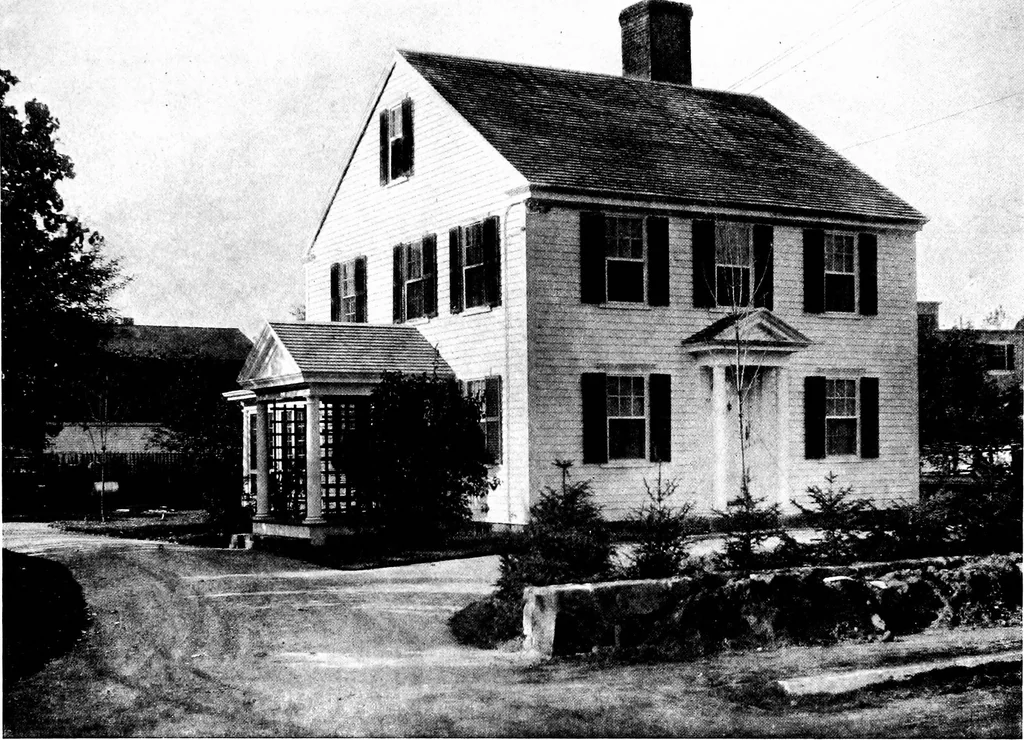 An illustration from New homes under old roofs, 1916, leaf 98