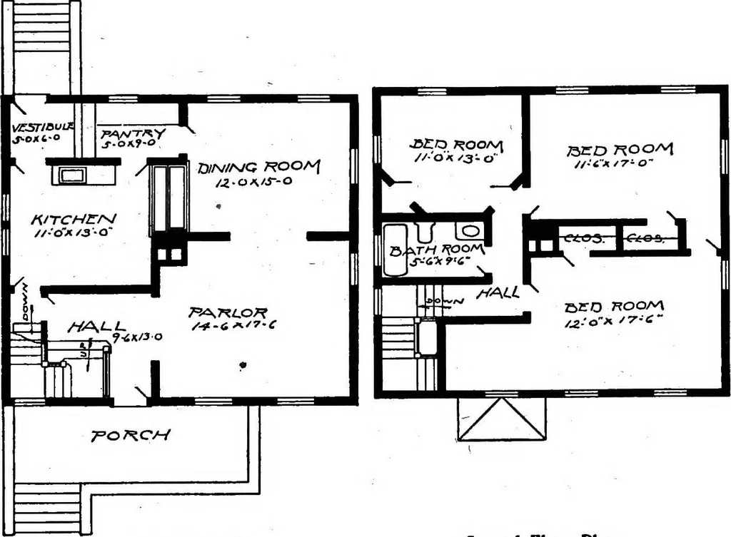 An illustration from Lumberman's house plan book : being a collection of one hundred absolutely new and attractive plans never before published, together with a selection of one hundred of our most popular houses published heretofore ... : 200 house plans, 1907, leaf 144