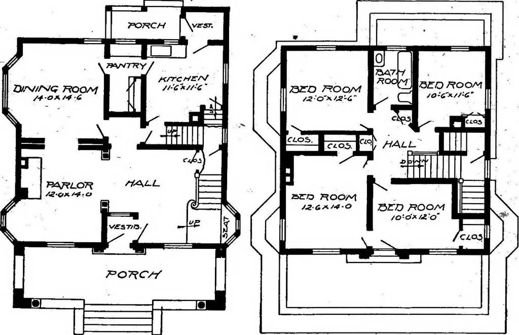 An illustration from Lumberman's house plan book : being a collection of one hundred absolutely new and attractive plans never before published, together with a selection of one hundred of our most popular houses published heretofore ... : 200 house plans, 1907, leaf 162