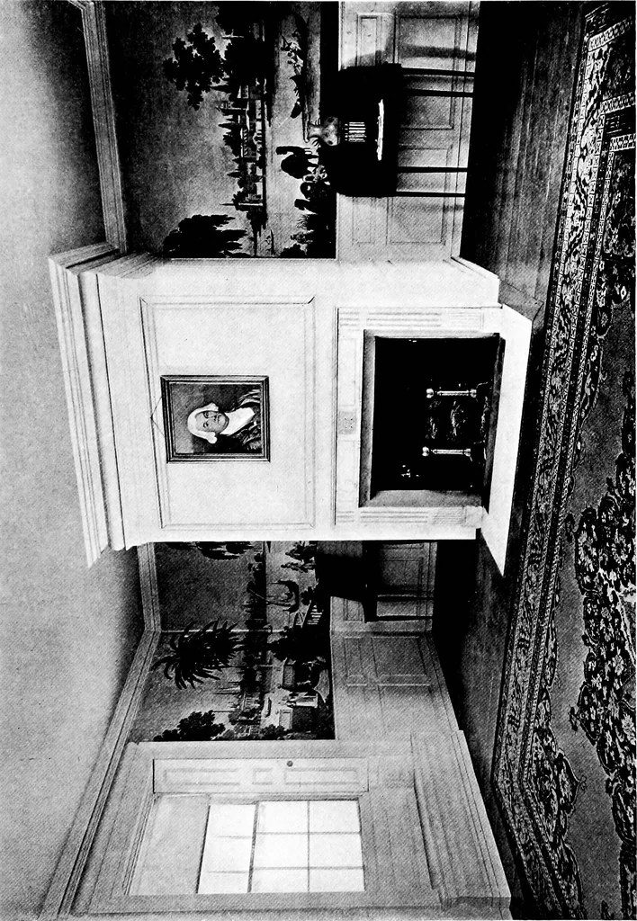 An illustration from Selected interiors of old houses in Salem and vicinity. Edited and published with the purpose of furthering a wider knowledge of the beautiful forms of domestic architecture developed during the time of the colonies and the early days of the Republic, 1916, leaf 30