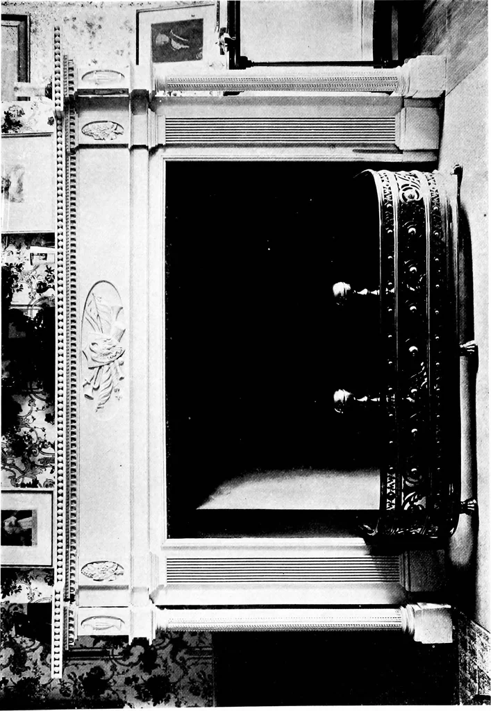 An illustration from Selected interiors of old houses in Salem and vicinity. Edited and published with the purpose of furthering a wider knowledge of the beautiful forms of domestic architecture developed during the time of the colonies and the early days of the Republic, 1916, leaf 46