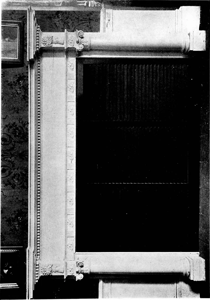An illustration from Selected interiors of old houses in Salem and vicinity. Edited and published with the purpose of furthering a wider knowledge of the beautiful forms of domestic architecture developed during the time of the colonies and the early days of the Republic, 1916, leaf 48