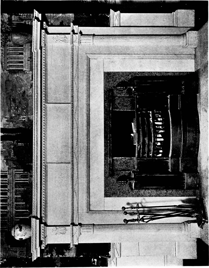 An illustration from Selected interiors of old houses in Salem and vicinity. Edited and published with the purpose of furthering a wider knowledge of the beautiful forms of domestic architecture developed during the time of the colonies and the early days of the Republic, 1916, leaf 58