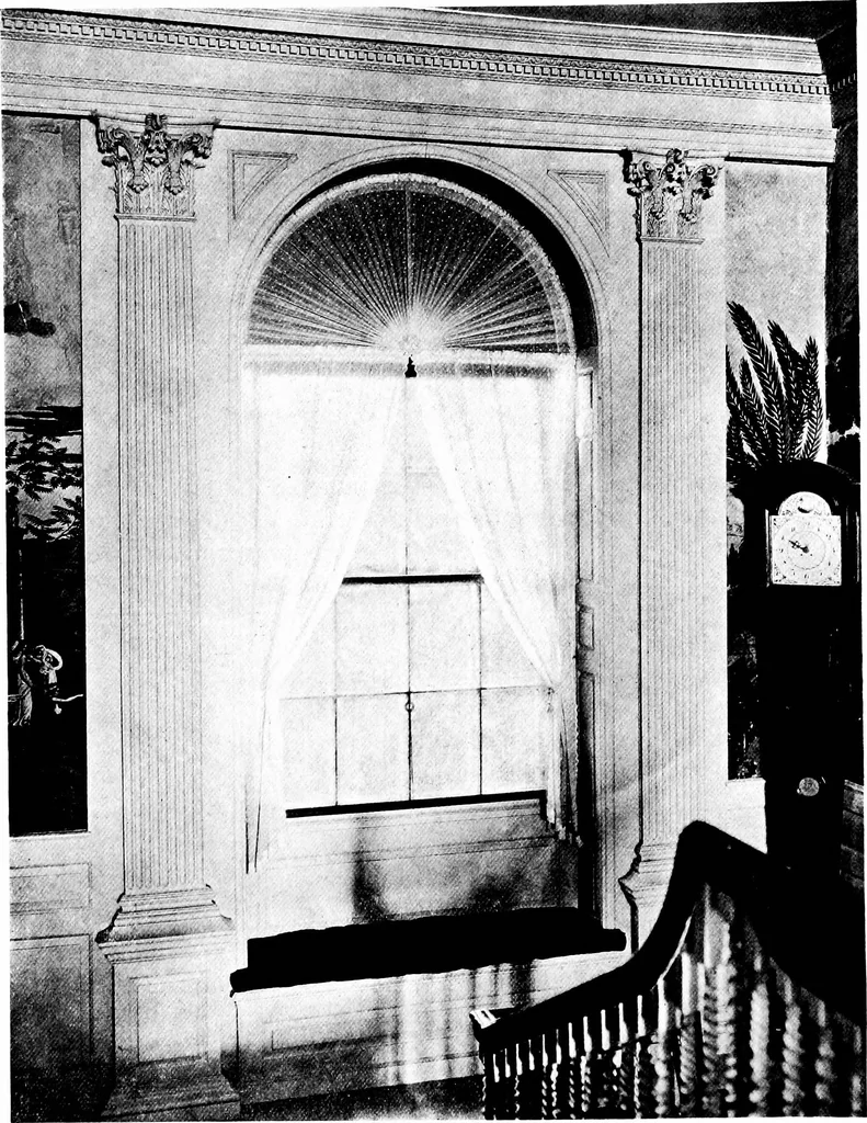 An illustration from Selected interiors of old houses in Salem and vicinity. Edited and published with the purpose of furthering a wider knowledge of the beautiful forms of domestic architecture developed during the time of the colonies and the early days of the Republic, 1916, leaf 7