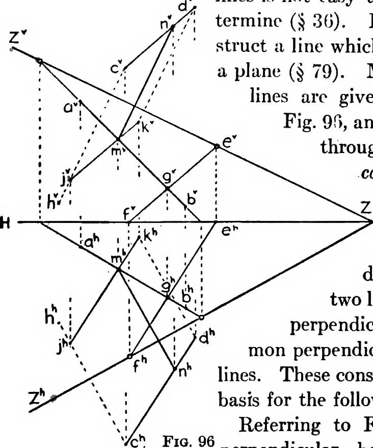 An illustration from Descriptive geometry, 1921, leaf 113