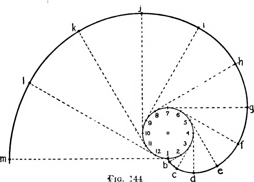 An illustration from Descriptive geometry, 1921, leaf 166