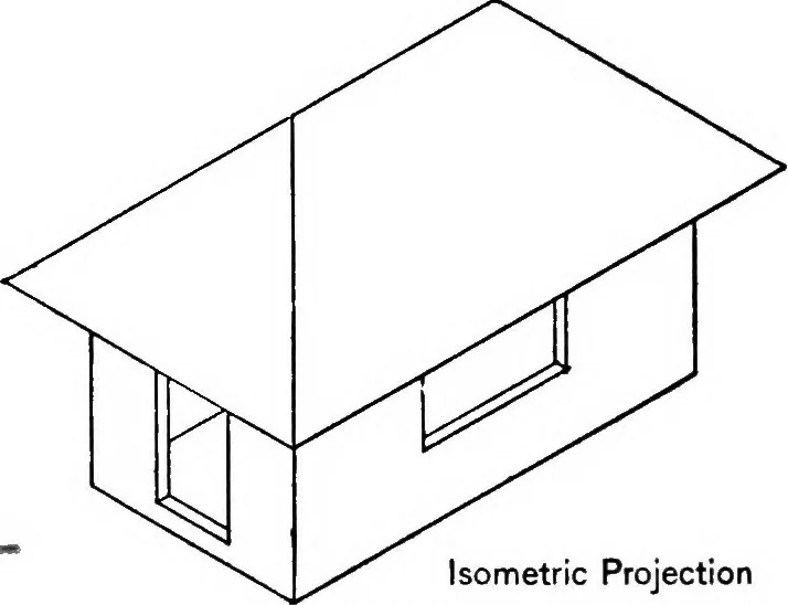 An illustration from Descriptive geometry, 1921, leaf 23