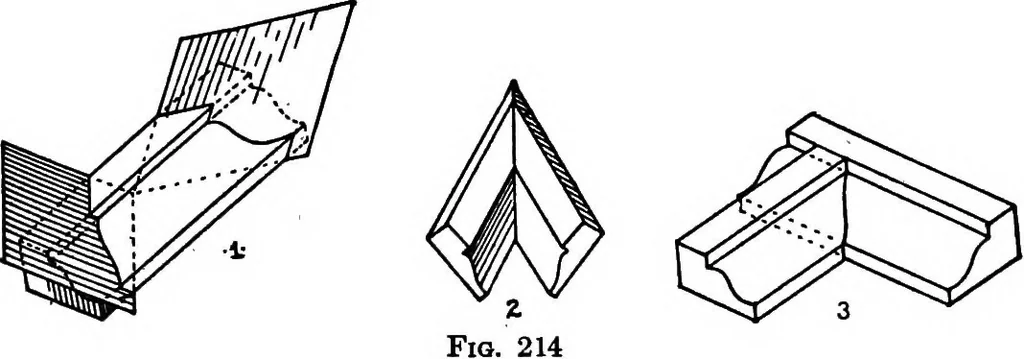 An illustration from Descriptive geometry, 1921, leaf 250
