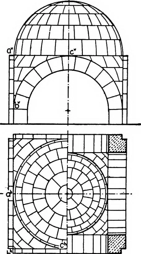 An illustration from Descriptive geometry, 1921, leaf 256