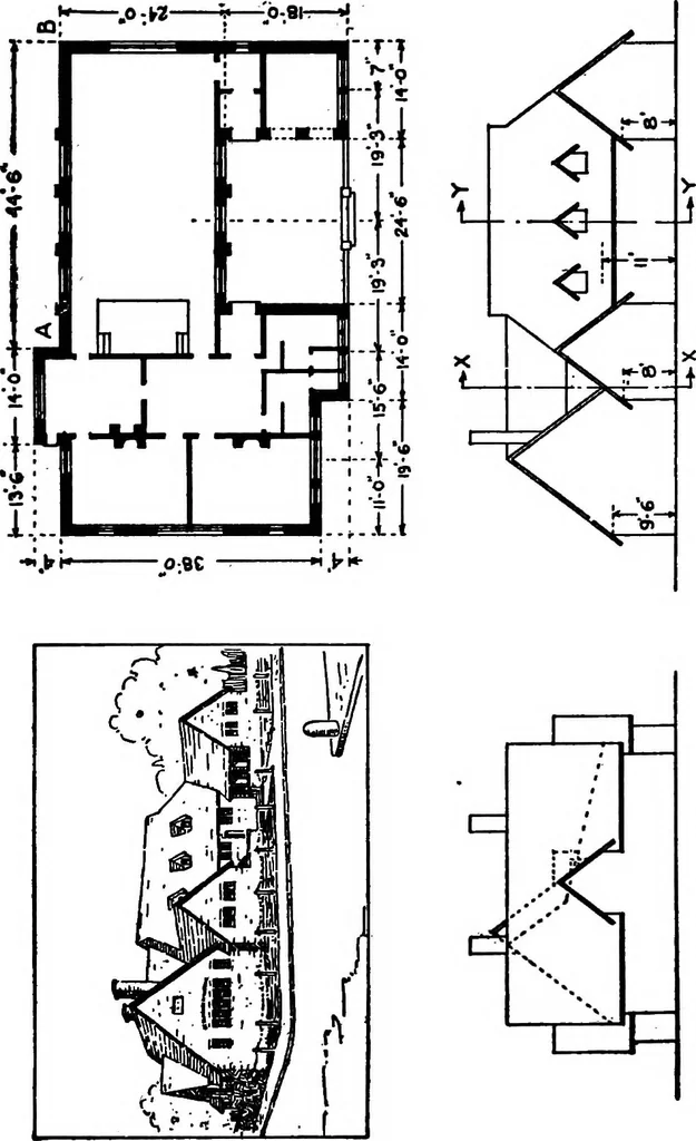 An illustration from Descriptive geometry, 1921, leaf 315