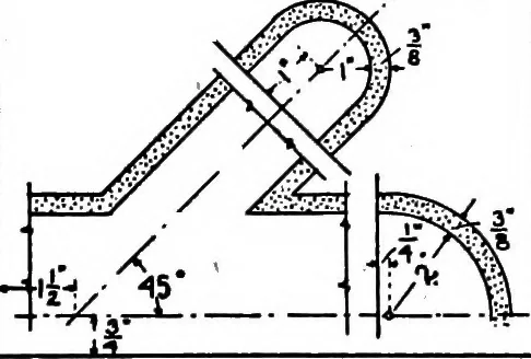 An illustration from Descriptive geometry, 1921, leaf 319