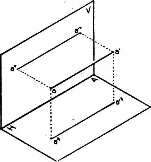 An illustration from Descriptive geometry, 1921, leaf 39