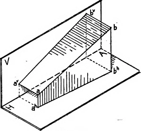An illustration from Descriptive geometry, 1921, leaf 40
