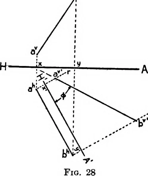 An illustration from Descriptive geometry, 1921, leaf 50