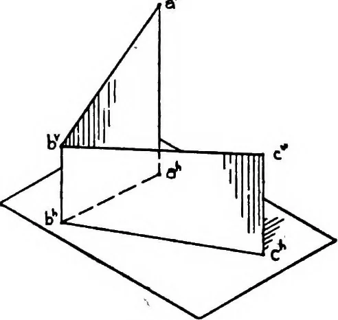 An illustration from Descriptive geometry, 1921, leaf 59