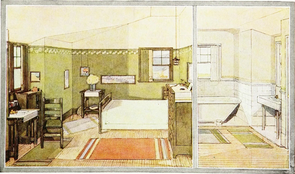 An illustration from Book of home building and decoration, prepared in cooperation with and under the direction of the leading manufacturers of the country, 1912, leaf 129