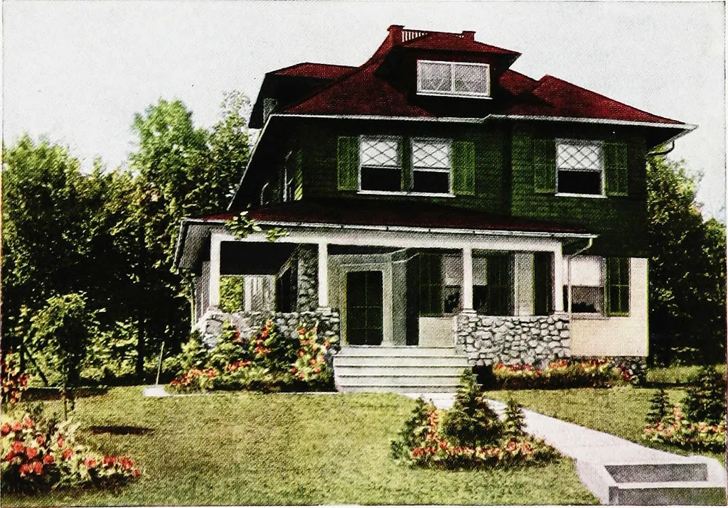 An illustration from Book of home building and decoration, prepared in cooperation with and under the direction of the leading manufacturers of the country, 1912, leaf 74