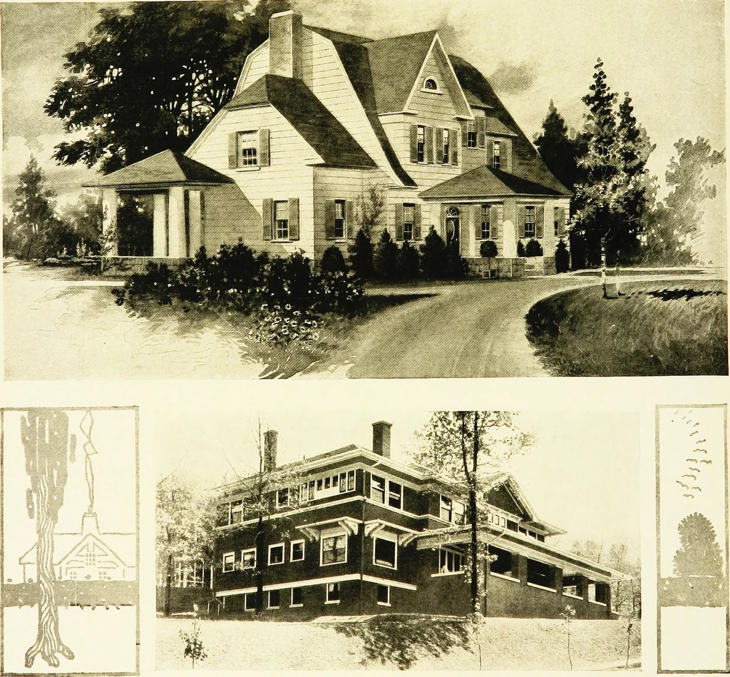 An illustration from Book of home building and decoration, prepared in cooperation with and under the direction of the leading manufacturers of the country, 1912, leaf 84