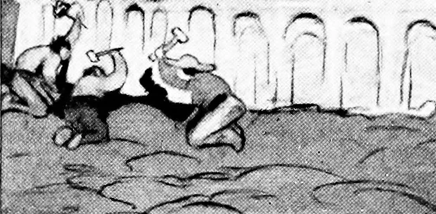 An illustration from Confessions of a caricaturist, 1917, leaf 36