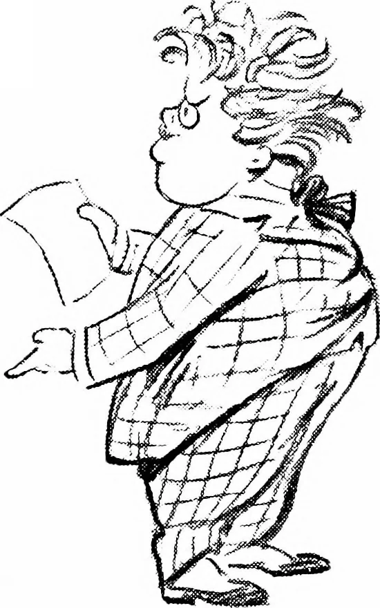 An illustration from Confessions of a caricaturist, 1917, leaf 38