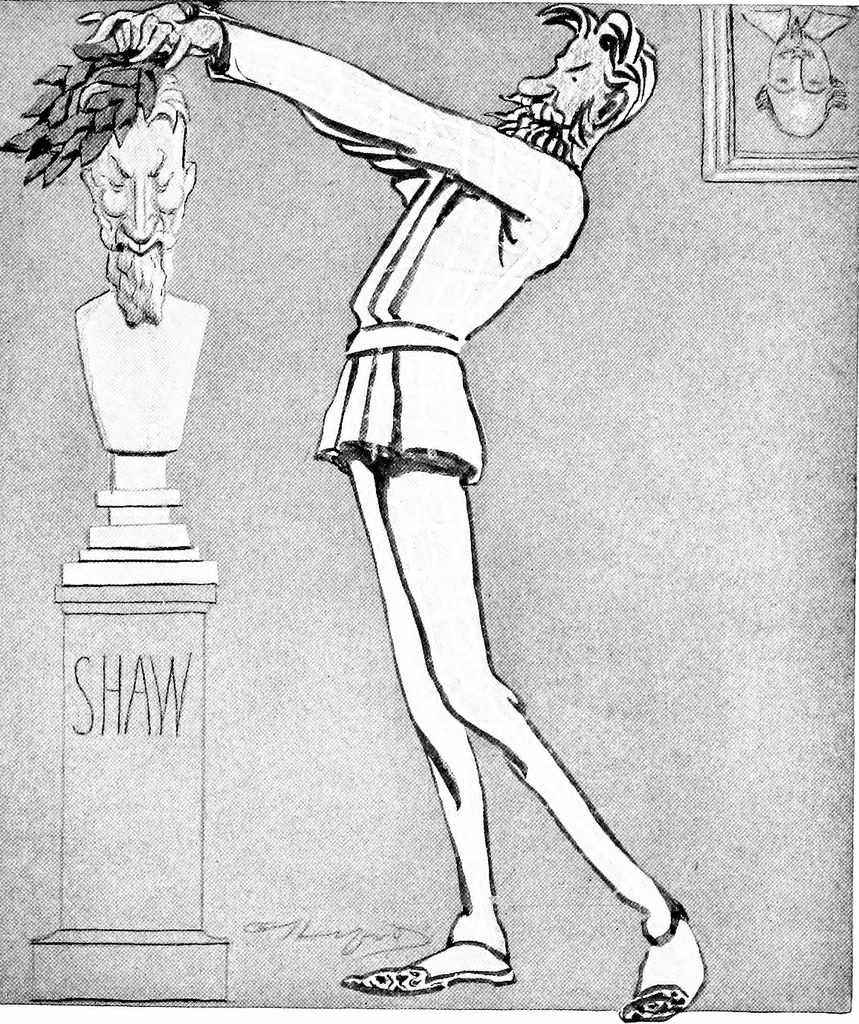 An illustration from Confessions of a caricaturist, 1917, leaf 42