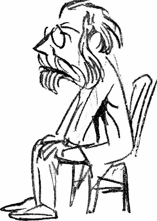 An illustration from Confessions of a caricaturist, 1917, leaf 44
