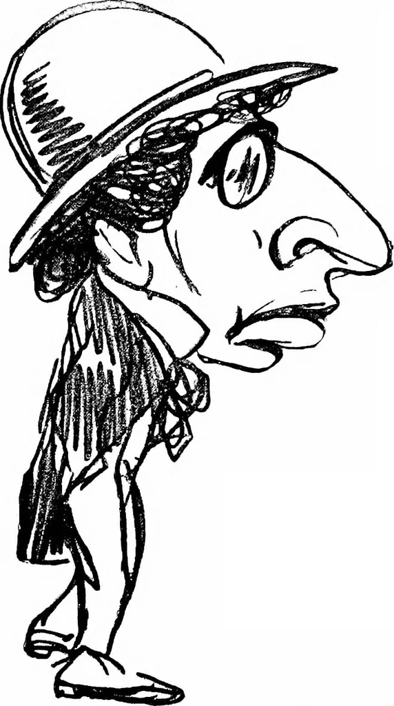 An illustration from Confessions of a caricaturist, 1917, leaf 64