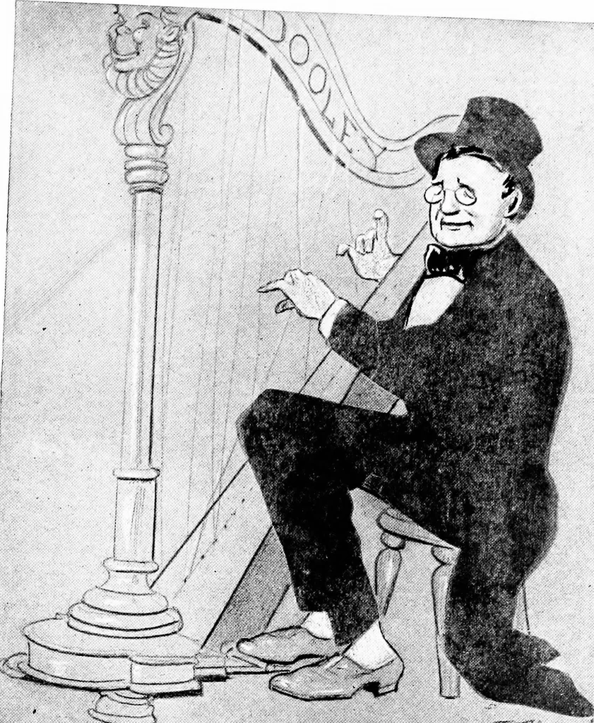 An illustration from Confessions of a caricaturist, 1917, leaf 68