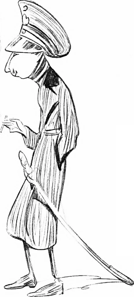 An illustration from Confessions of a caricaturist, 1917, leaf 80