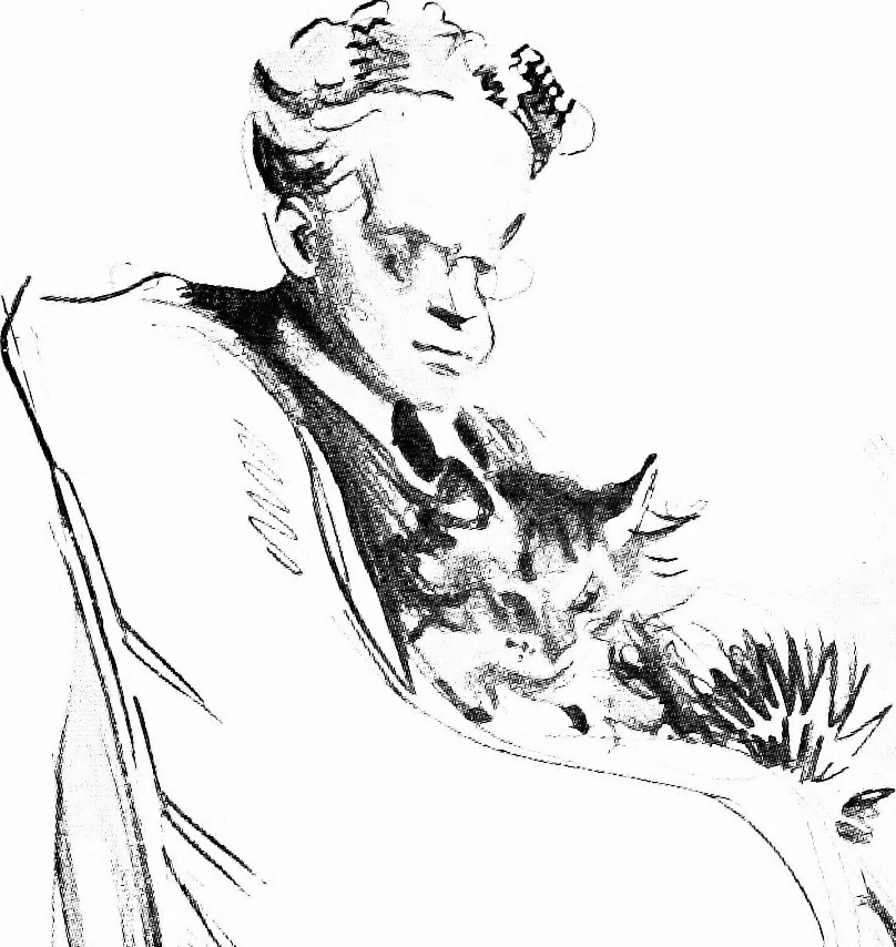 An illustration from Confessions of a caricaturist, 1917, leaf 81