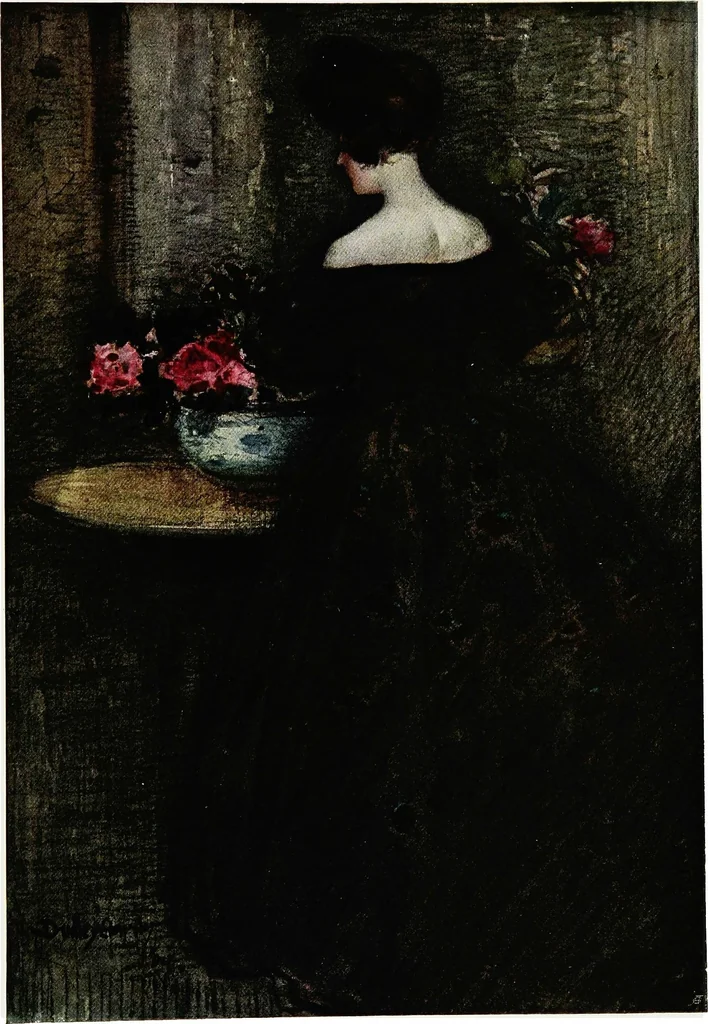 An illustration from The Royal institute of painters in water colours, 1906, leaf 130