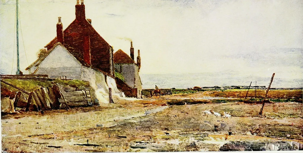 An illustration from The Royal institute of painters in water colours, 1906, leaf 134