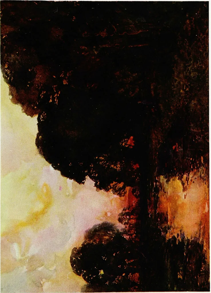 An illustration from The Royal institute of painters in water colours, 1906, leaf 136