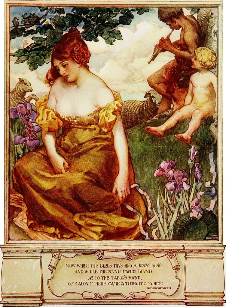 An illustration from The Royal institute of painters in water colours, 1906, leaf 140