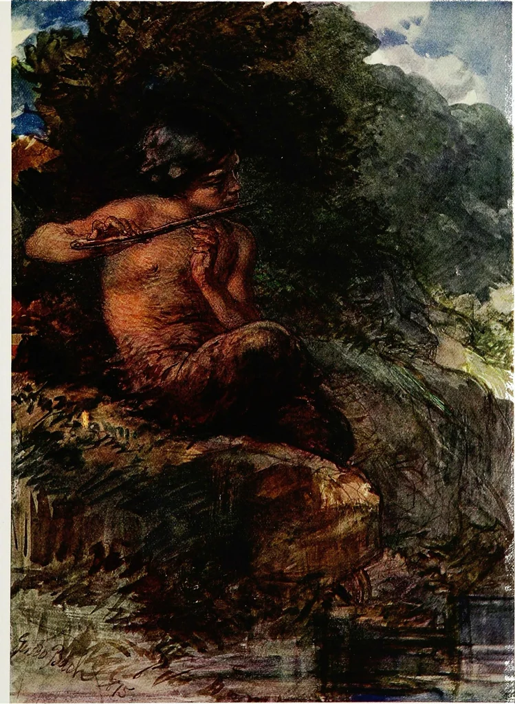 An illustration from The Royal institute of painters in water colours, 1906, leaf 66
