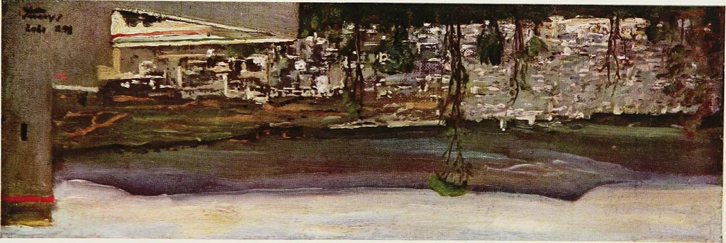 An illustration from Sketching grounds, 1909, leaf 176